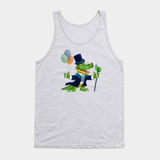 Crocodile and Chameleon Party Time Tank Top